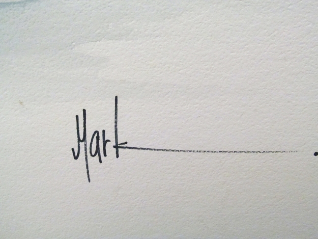 Original Signed and Framed Mark Polomchak Watercolor