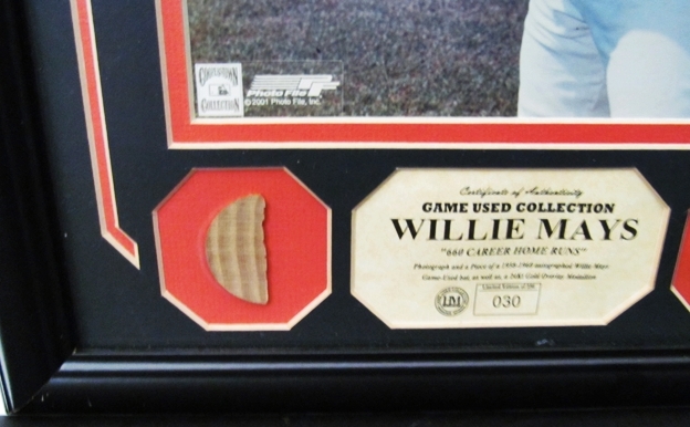 Willie Mays Game Used Collectible