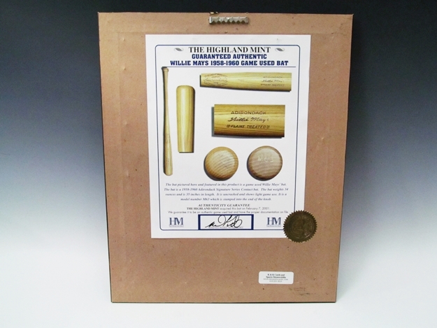 Willie Mays Game Used Collectible