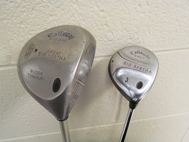 Gold Club Set with Big Bertha and Wilson Clubs