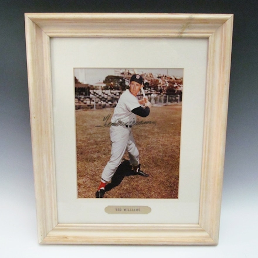 Ted Williams Autographed Photo