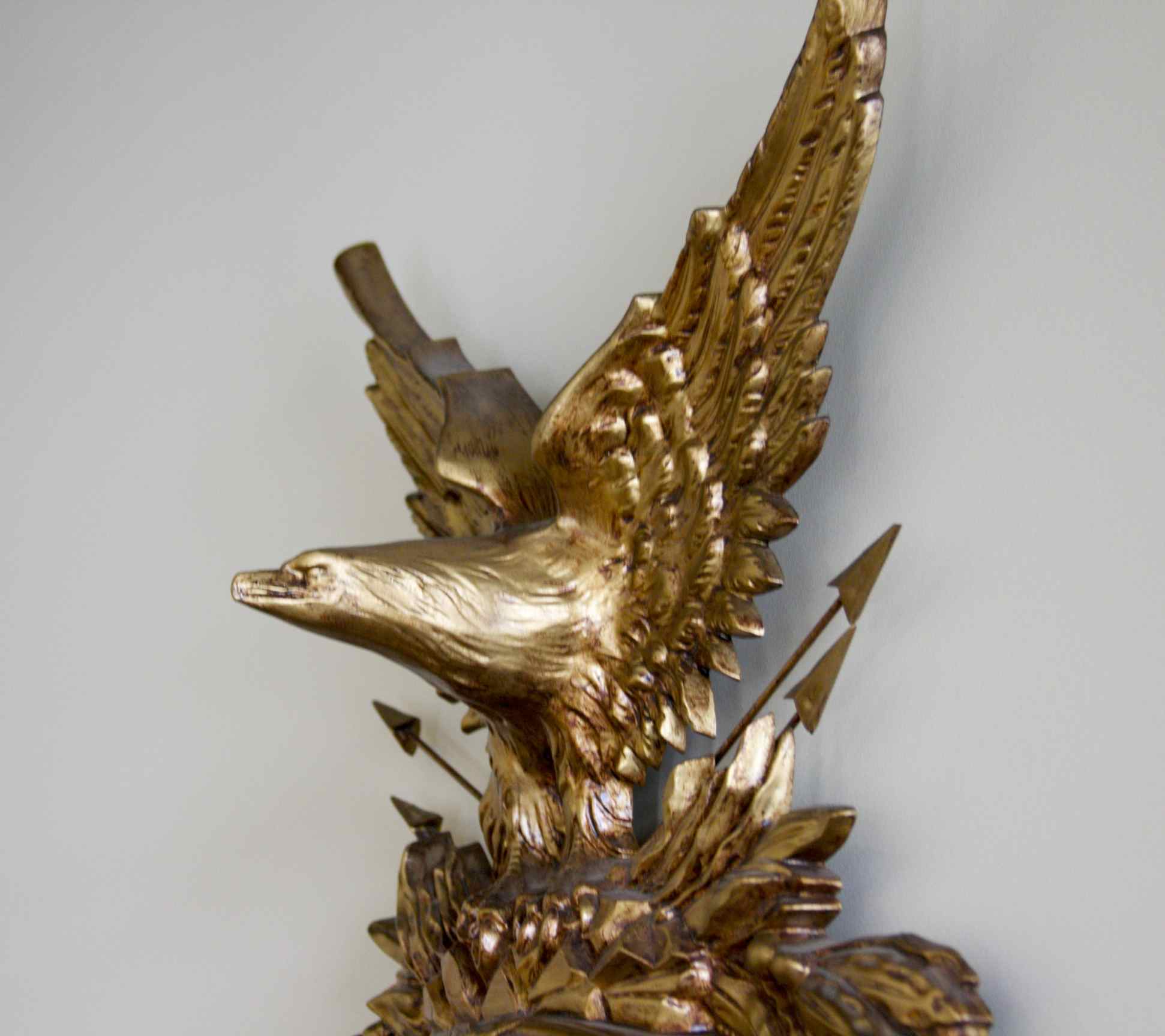 Girandole Federalist Convex Mirror w/ American Eagle Molded Reproduction