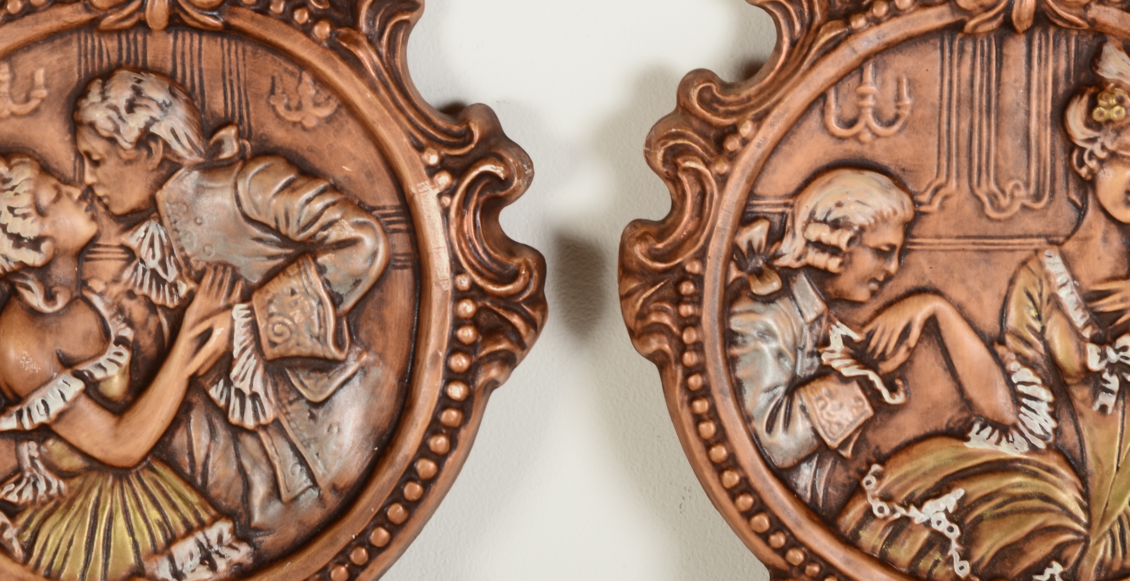 Two Vintage Wall Plaques 