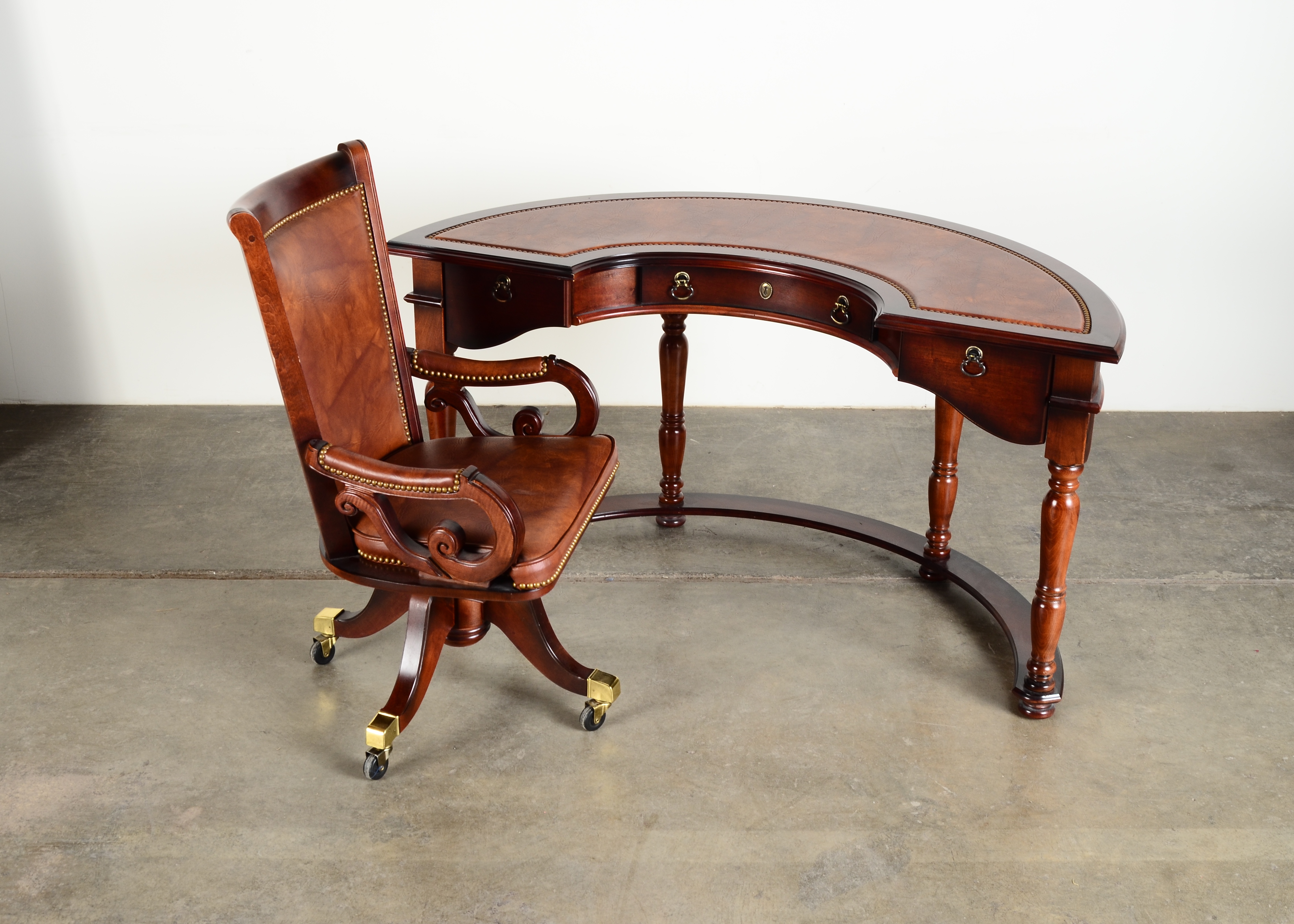 Pulaski Furniture Company Half Moon Desk and Chair