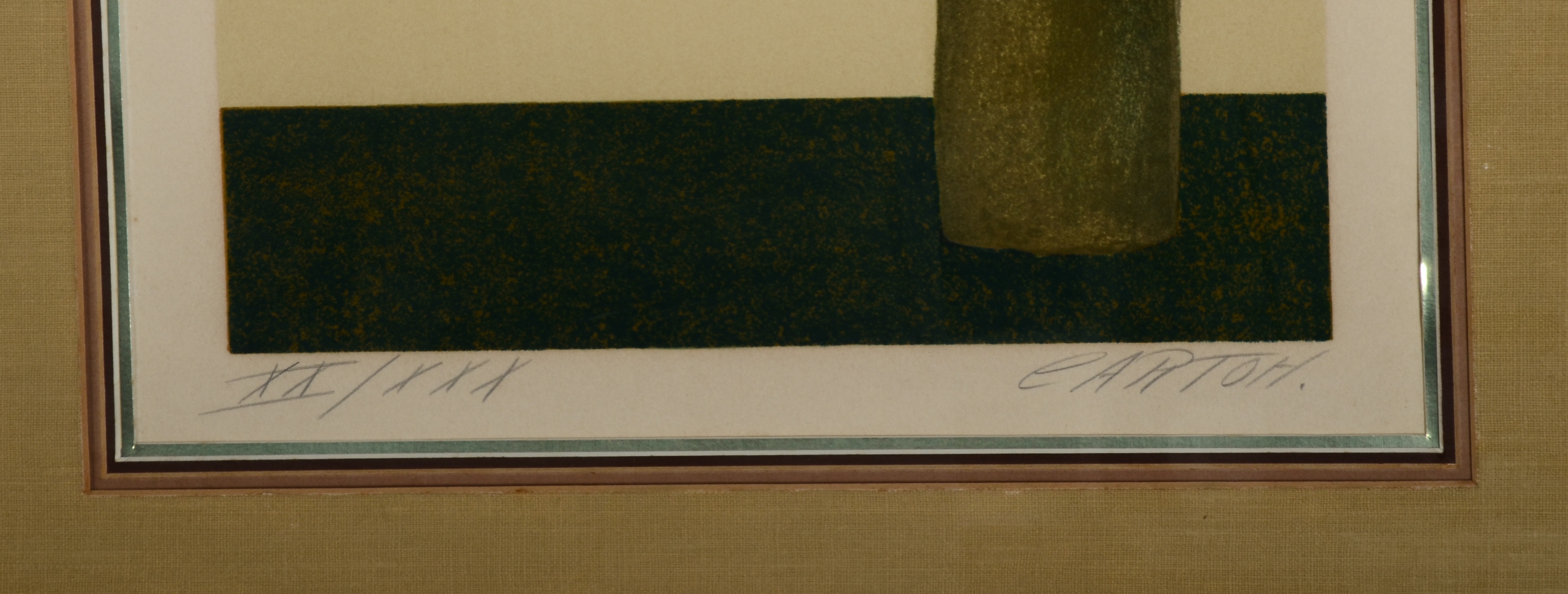 Signed and Framed Cartoh Lithographic Floral Prints