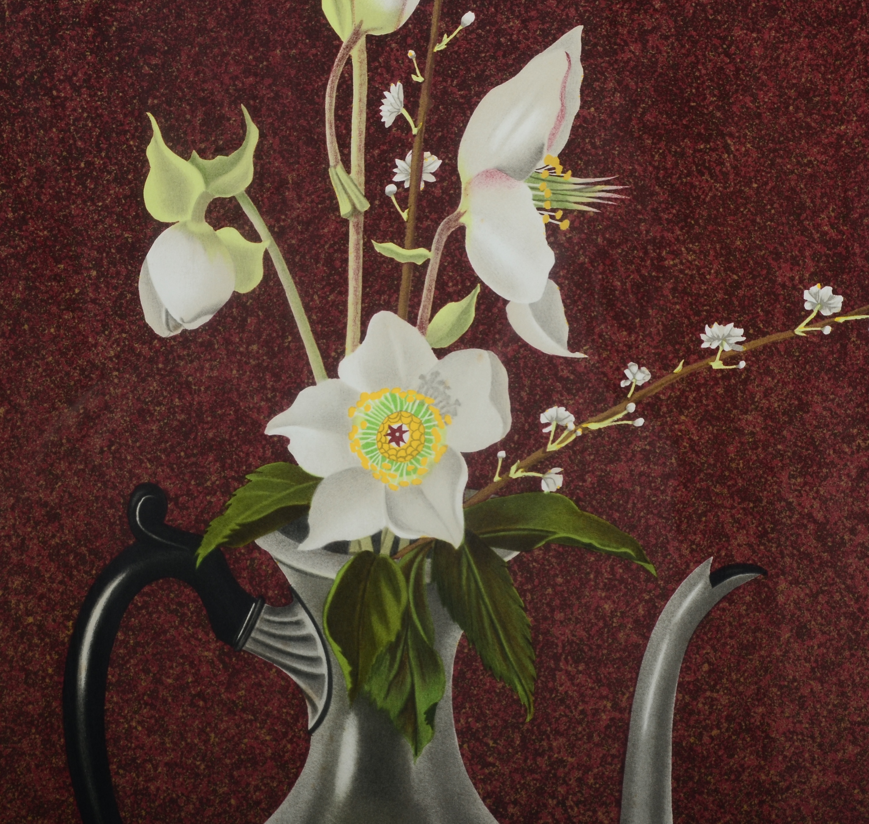 Signed and Framed Cartoh Lithographic Floral Prints