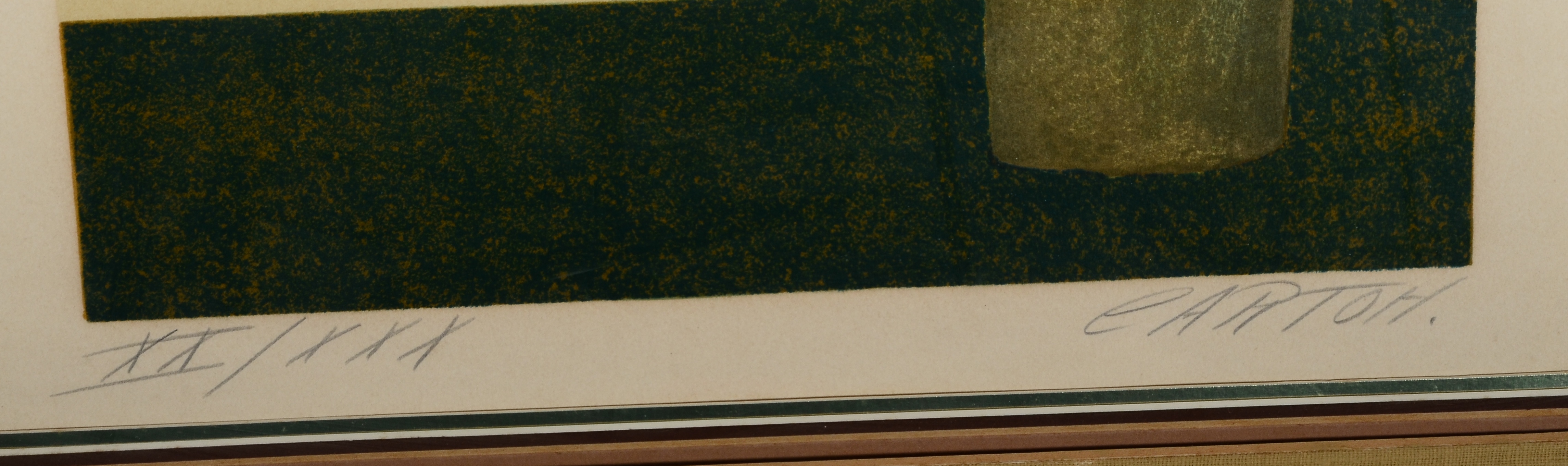 Signed and Framed Cartoh Lithographic Floral Prints