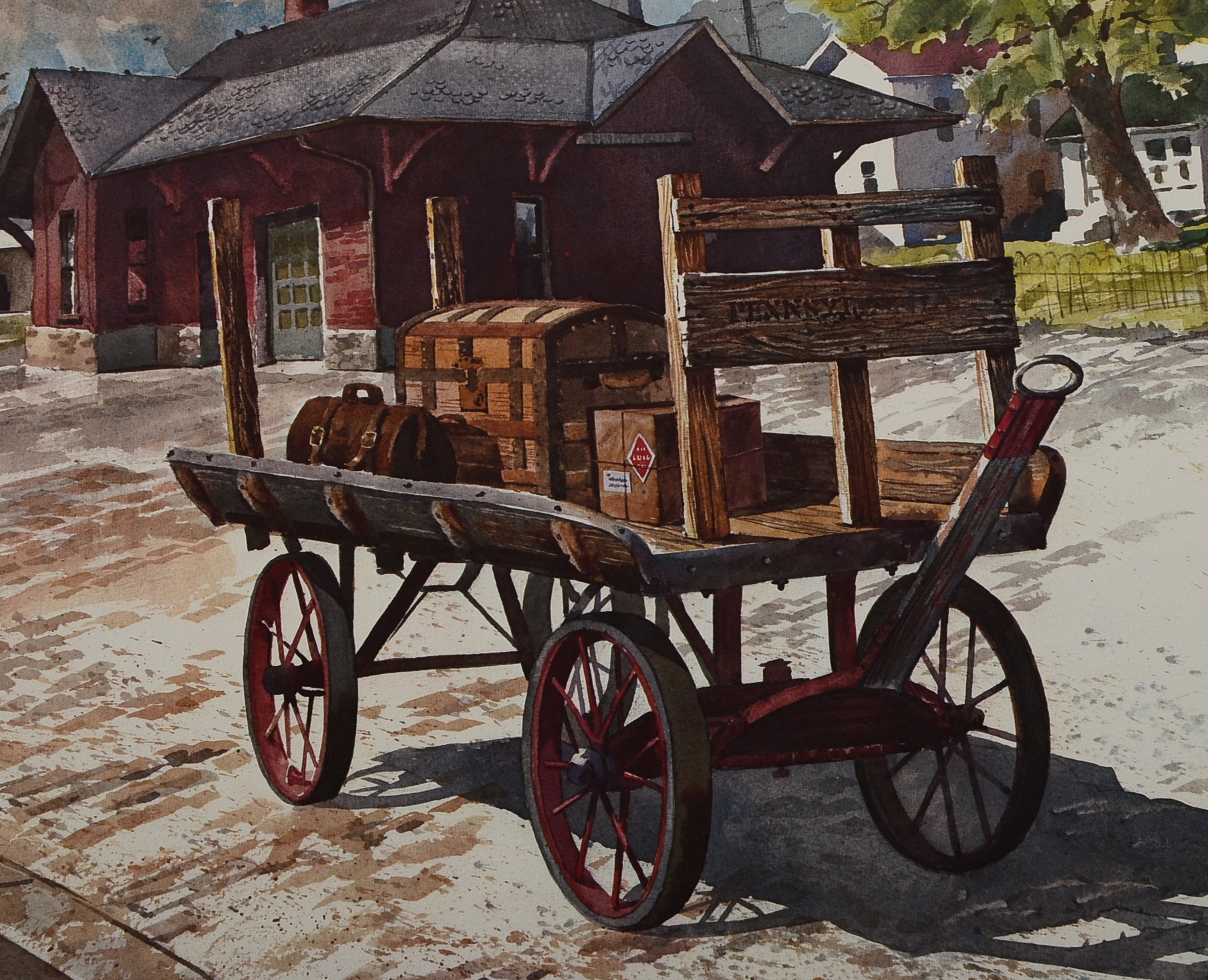 Signed Homer O'Hacker Photo Offset Lithography Prints Depict 1950s Americana