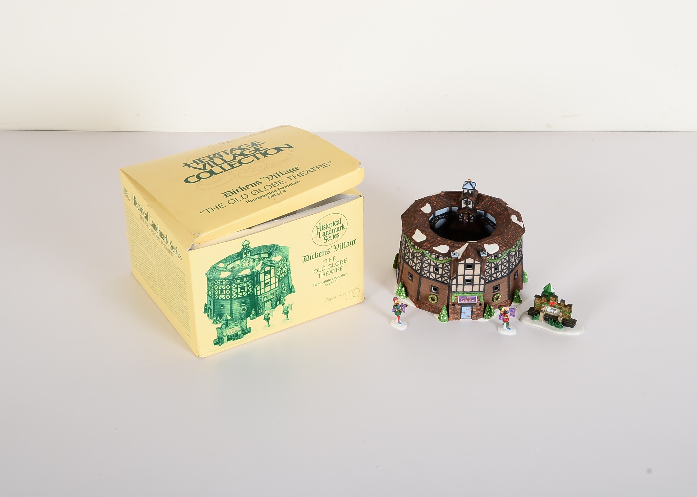 Porcelain Dickens Village Old Globe Theatre