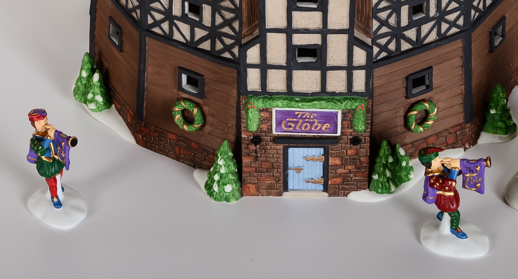 Porcelain Dickens Village Old Globe Theatre