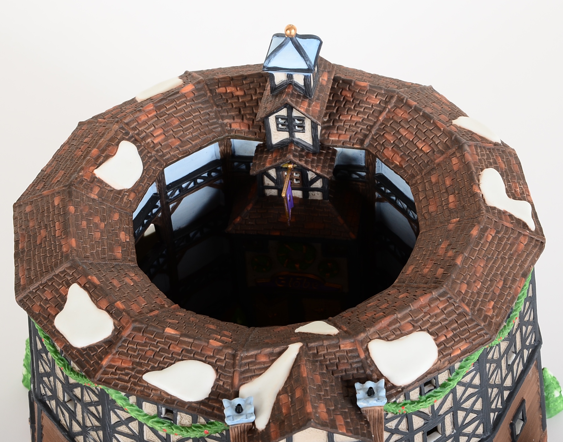 Porcelain Dickens Village Old Globe Theatre