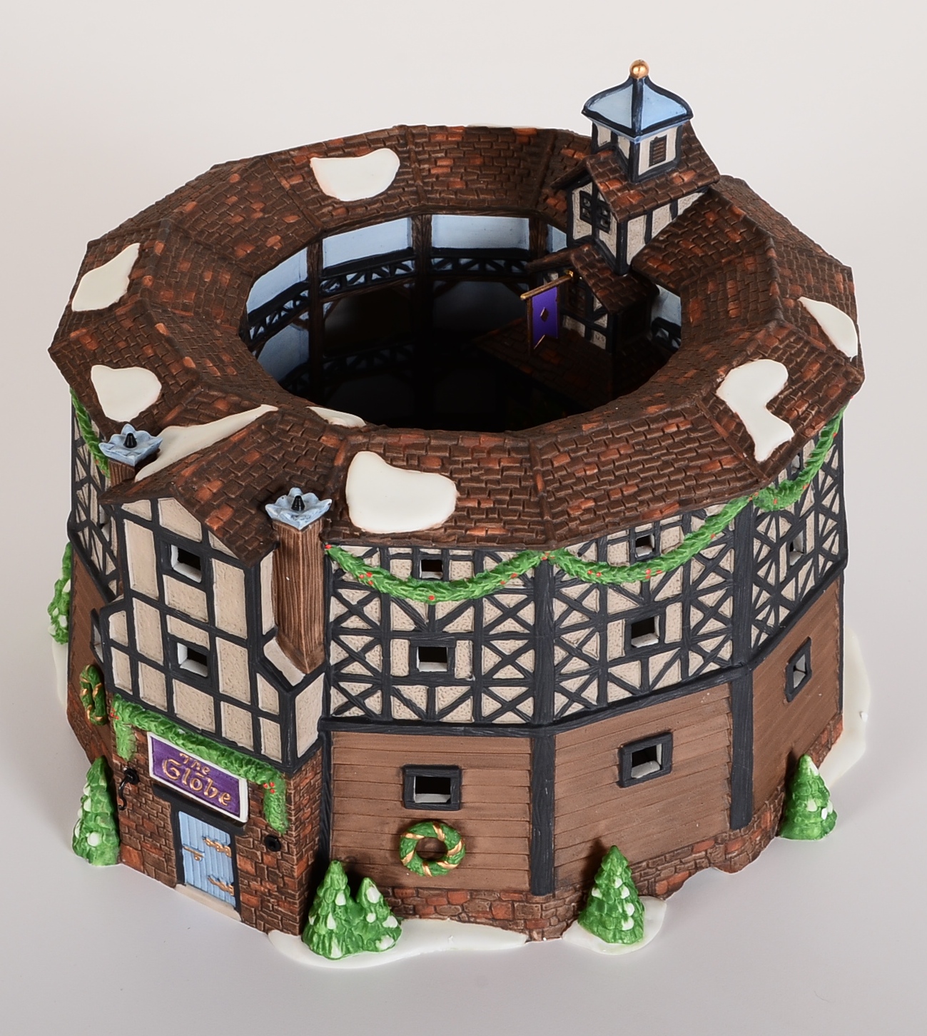 Porcelain Dickens Village Old Globe Theatre