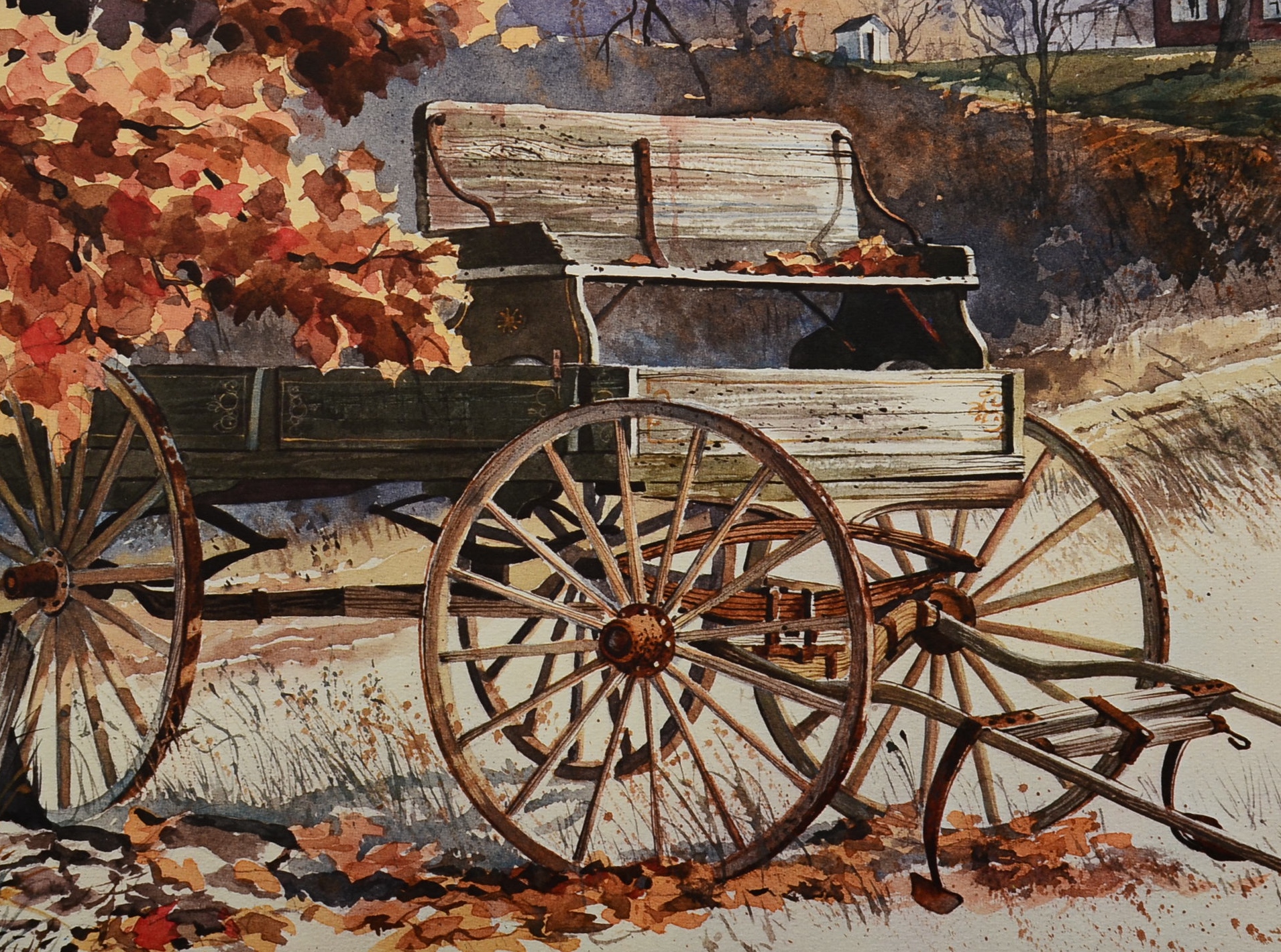 Signed Homer O'Hacker Photo Offset Lithography Prints Depict 1950s Americana