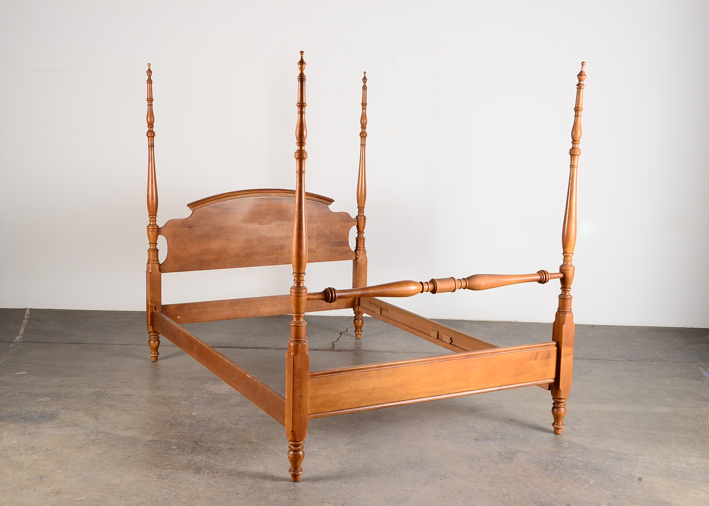 Vintage Maple Four Poster Bed