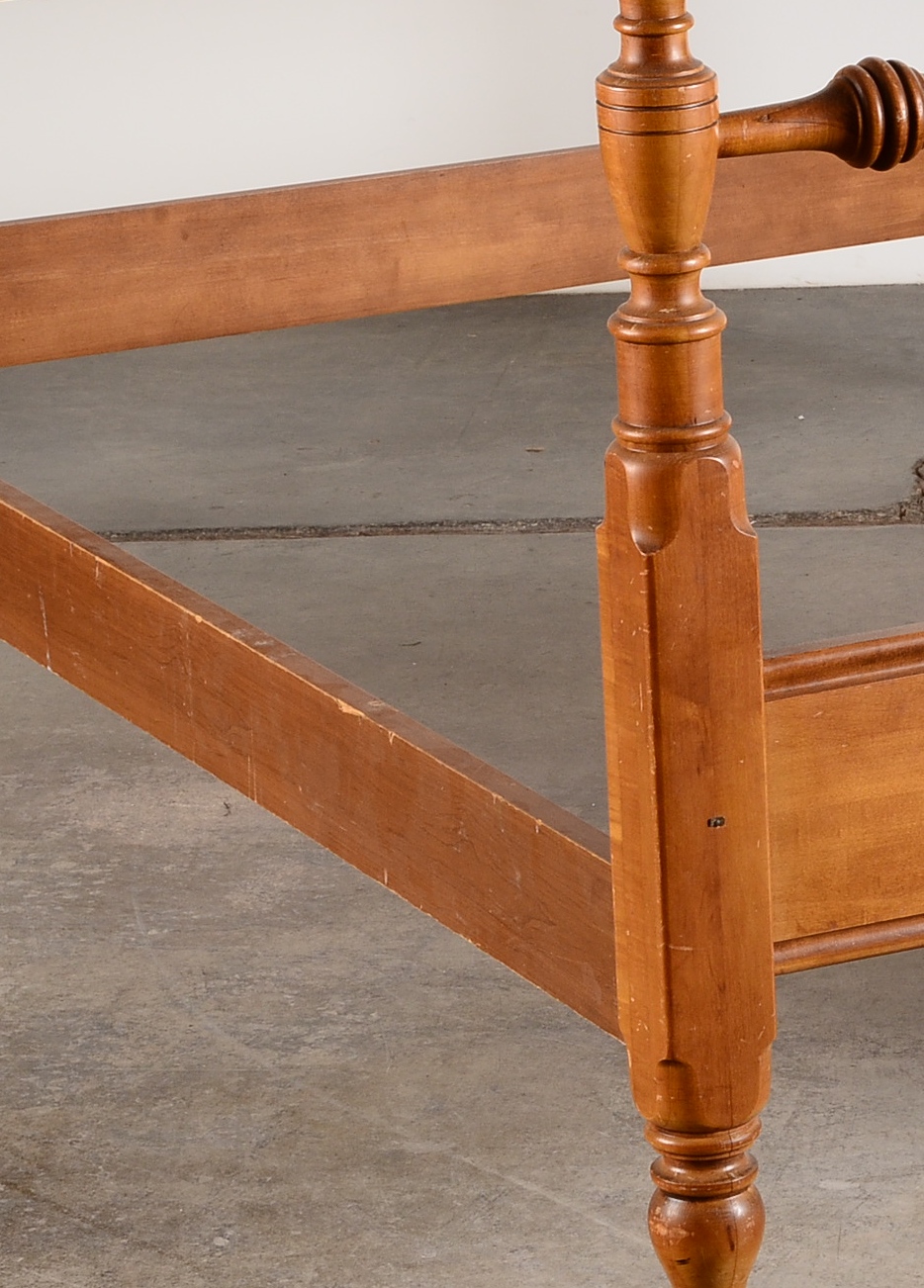 Vintage Maple Four Poster Bed