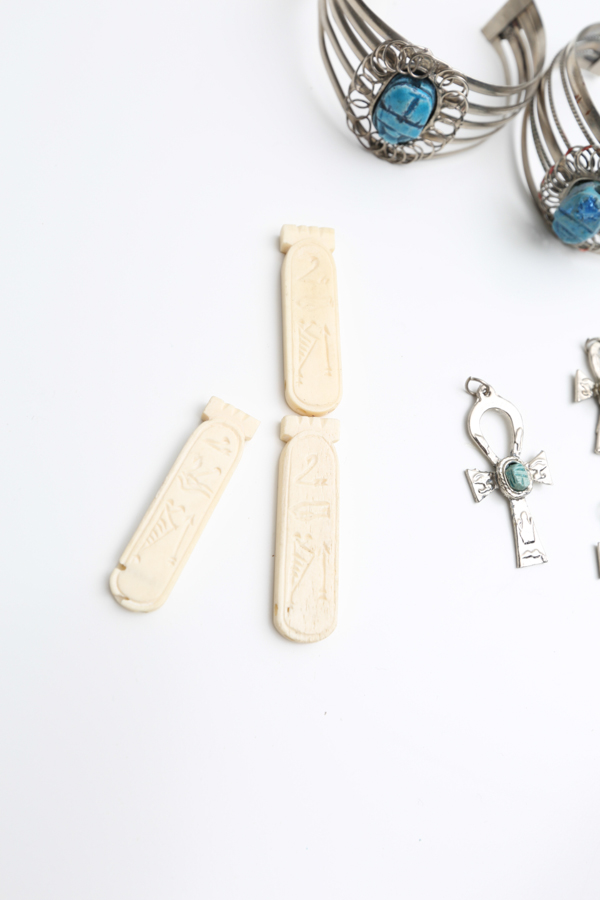 Egyptian Silvertone Jewelry