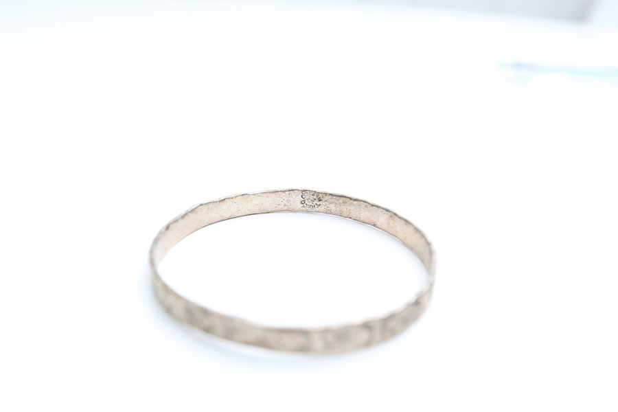 Two Sterling Silver Bangle Bracelets