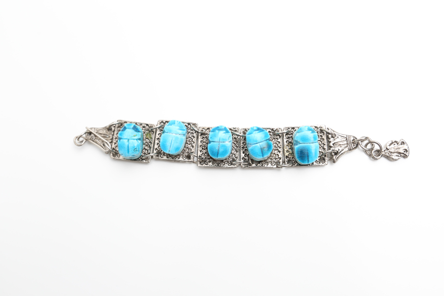 Egyptian Scarab Bead Group