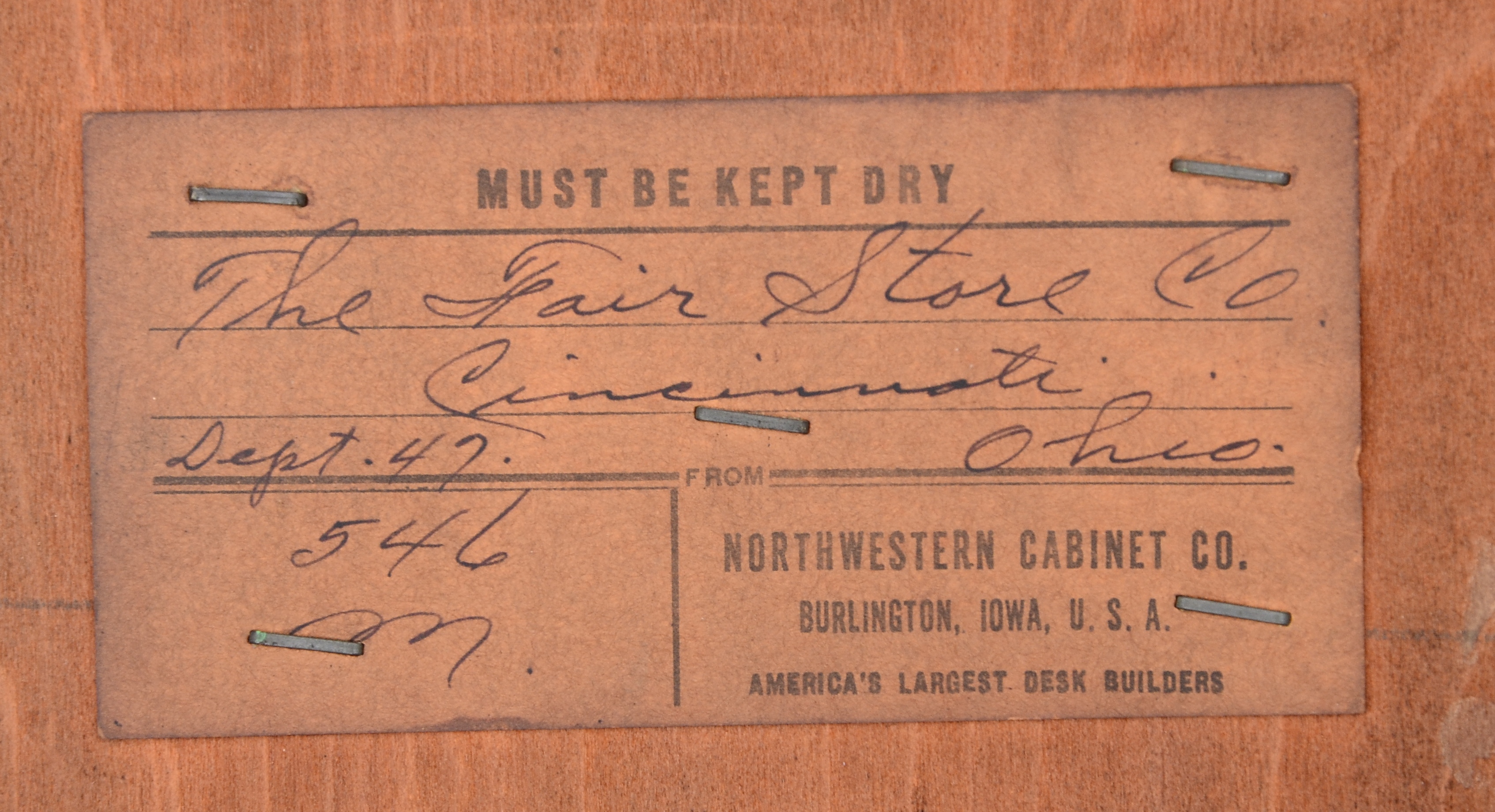 Northwestern Secretary Desk