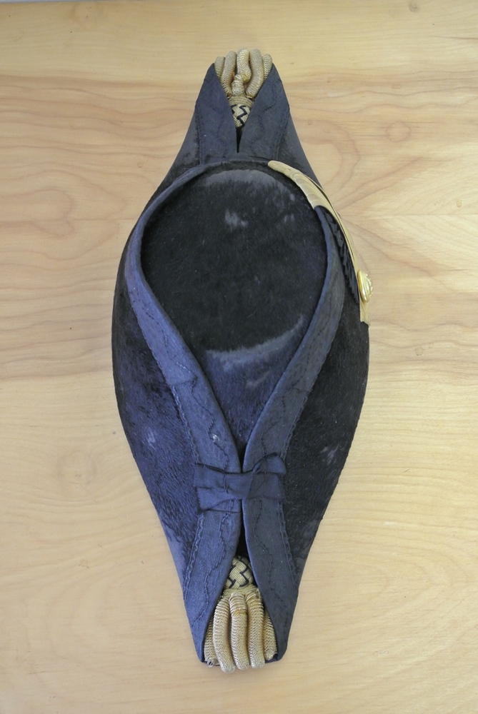 US Navy Officer's Bicorn Hat and Epauletts 1898