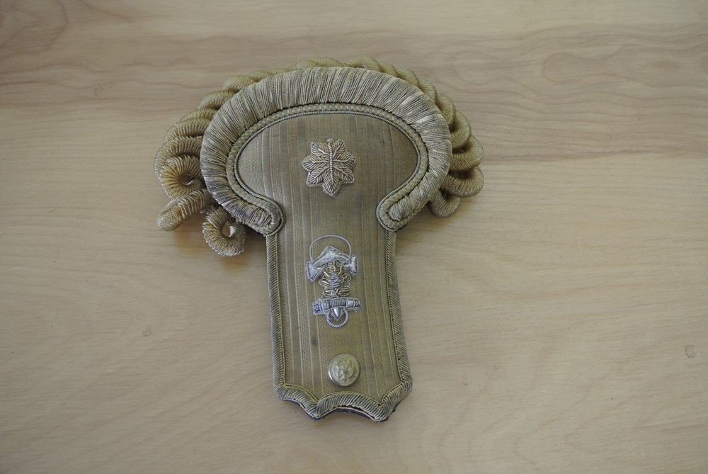 US Navy Officer's Bicorn Hat and Epauletts 1898