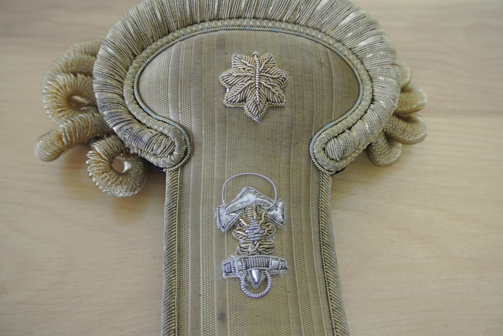 US Navy Officer's Bicorn Hat and Epauletts 1898