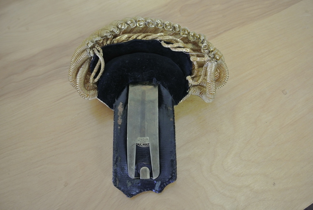 US Navy Officer's Bicorn Hat and Epauletts 1898