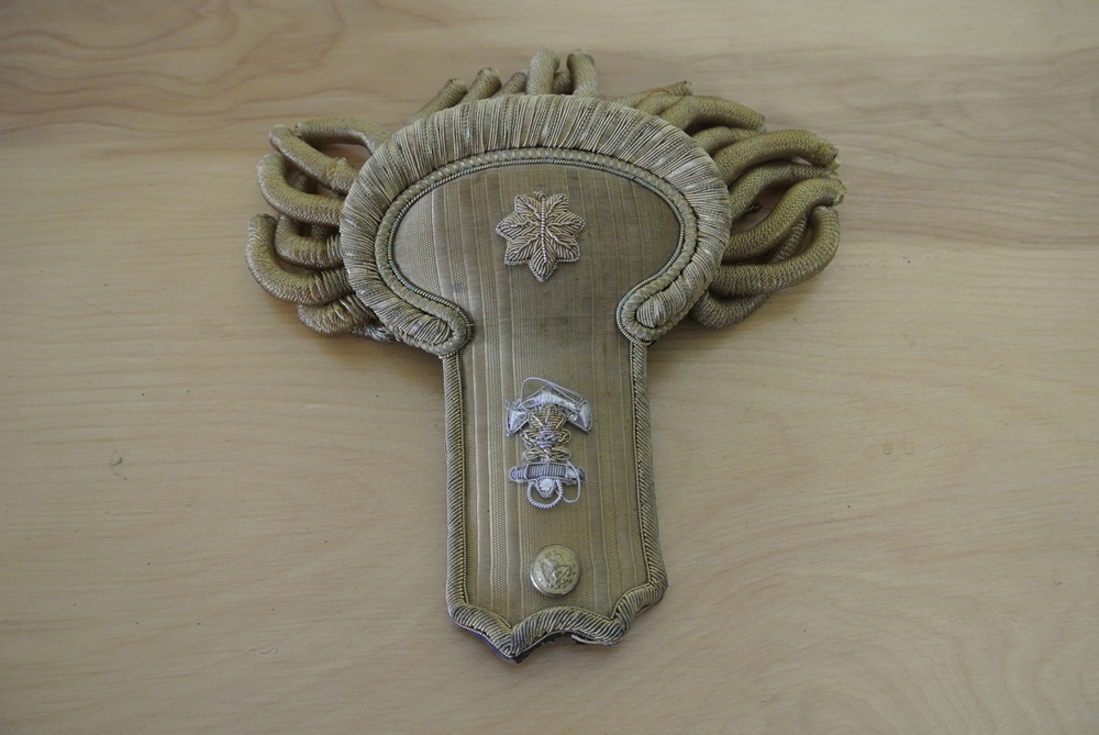 US Navy Officer's Bicorn Hat and Epauletts 1898