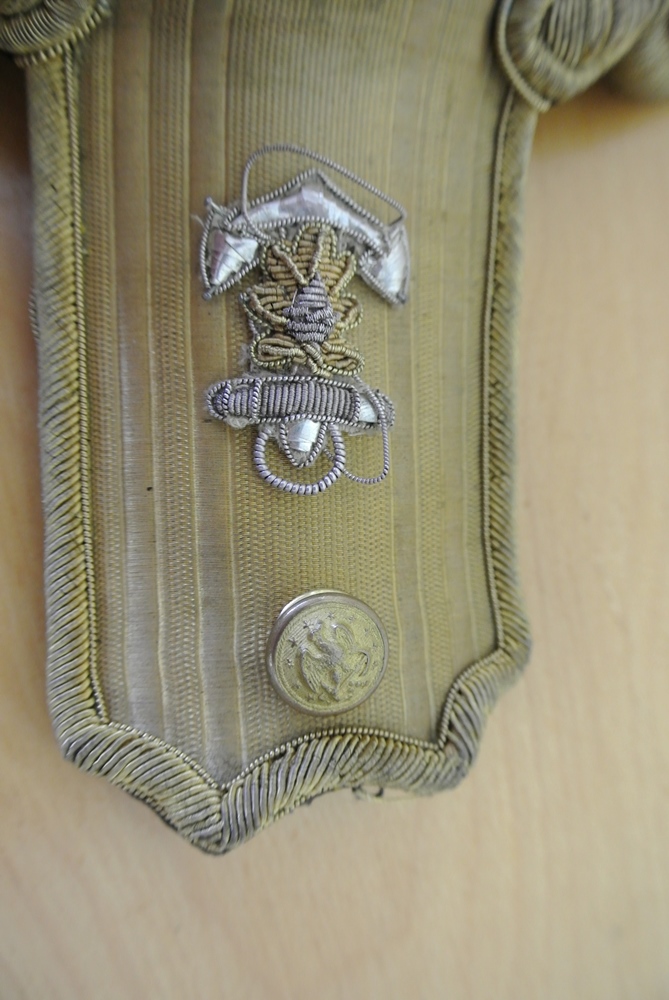US Navy Officer's Bicorn Hat and Epauletts 1898