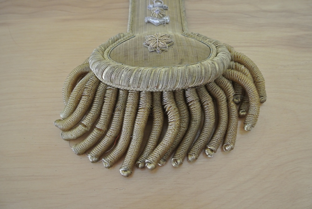 US Navy Officer's Bicorn Hat and Epauletts 1898