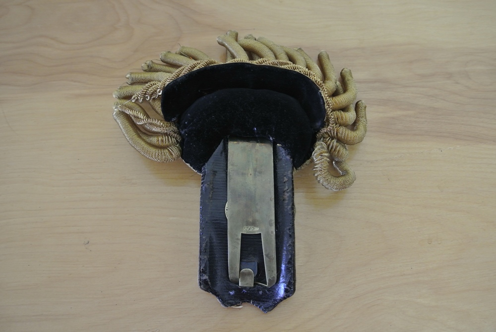 US Navy Officer's Bicorn Hat and Epauletts 1898