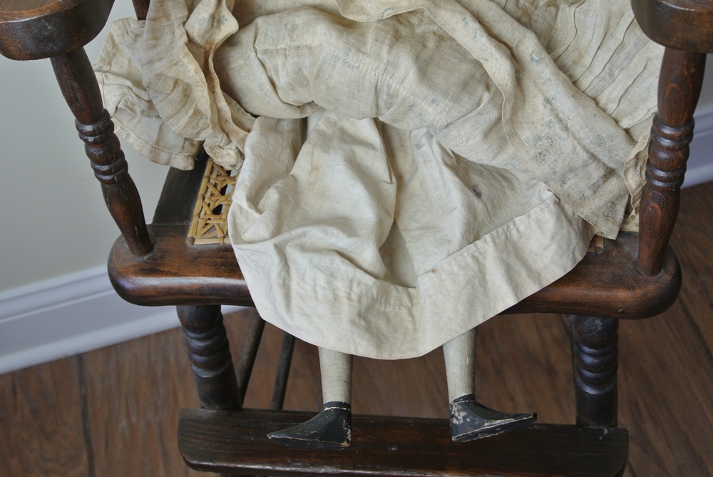 Large 1800s Penny Wooden Doll