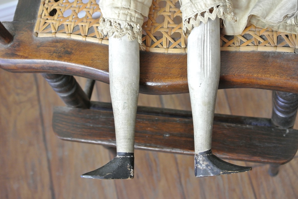 Large 1800s Penny Wooden Doll