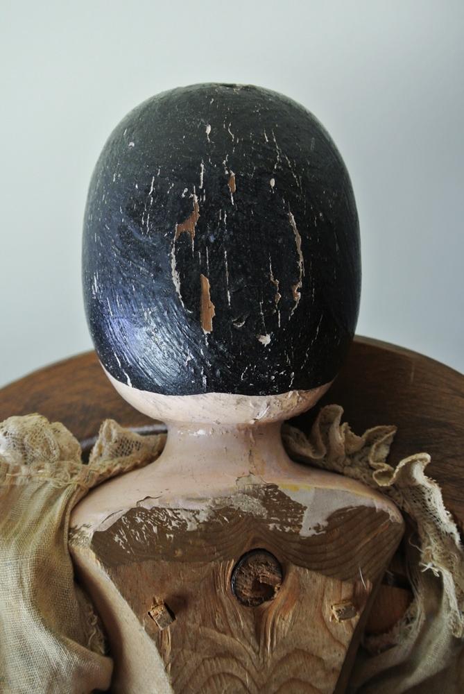 Large 1800s Penny Wooden Doll