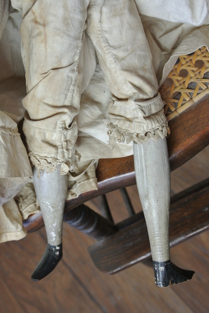 Large 1800s Penny Wooden Doll