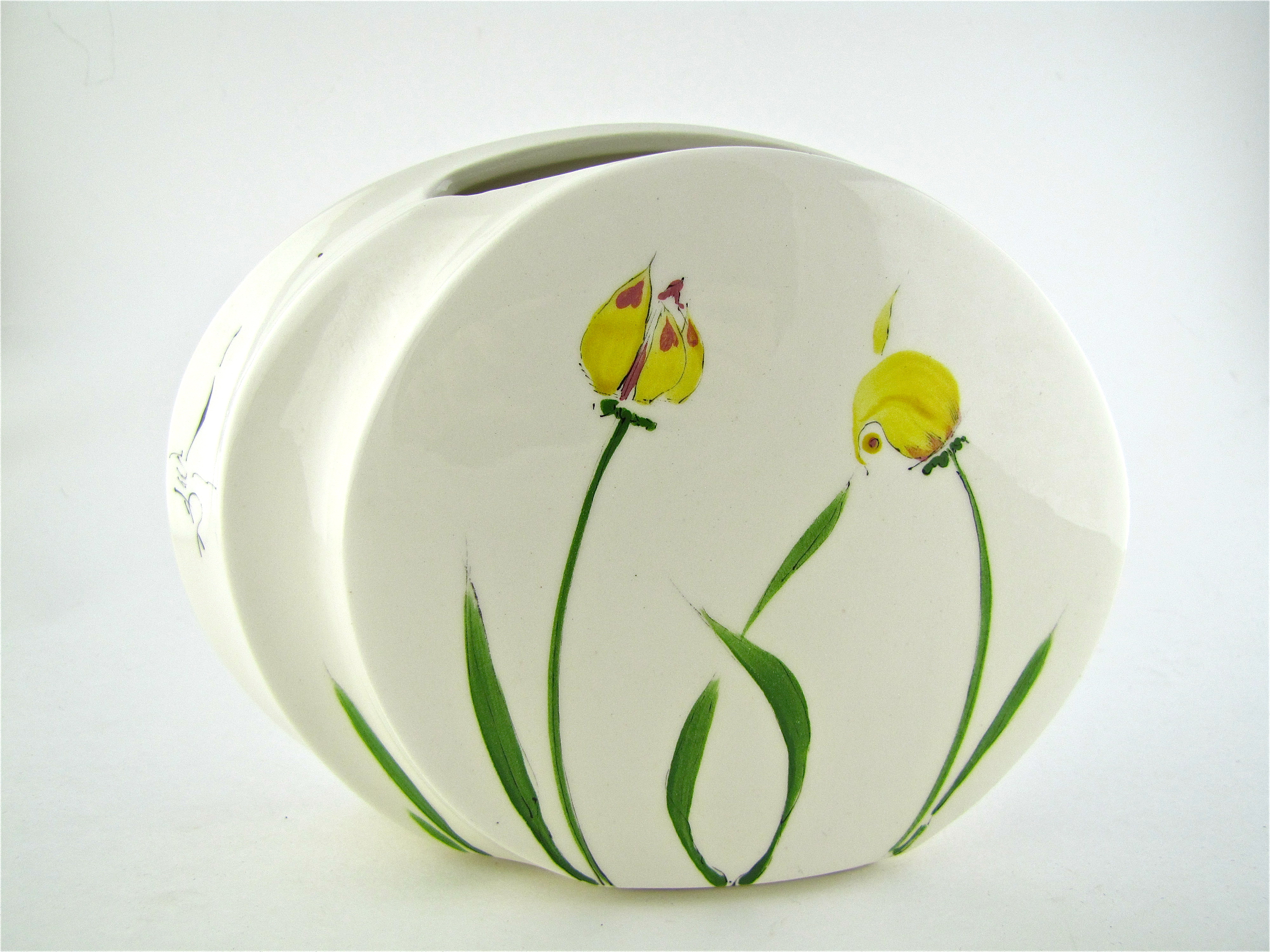 Artisan & Goebel Items In Springtime Themed Glass And Ceramic Grouping 