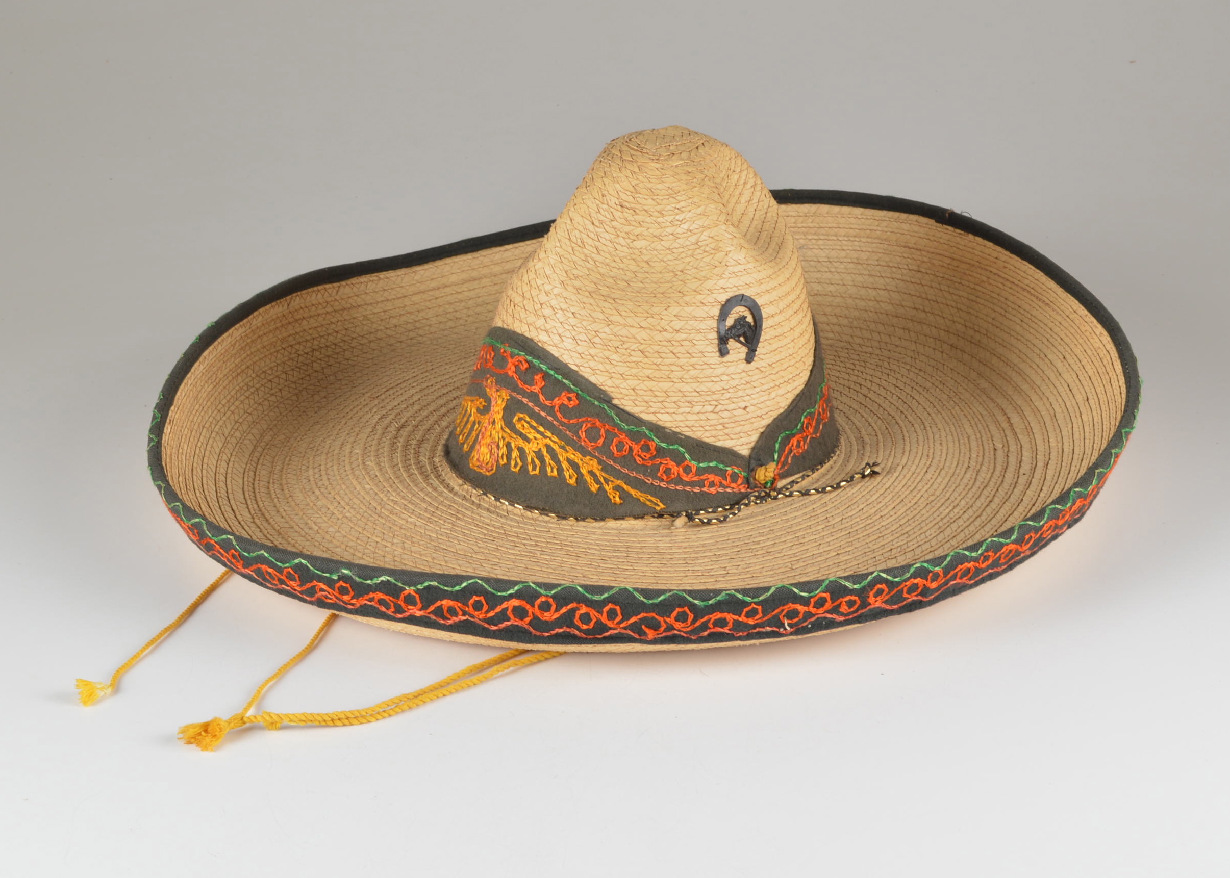 Vintage Natural Straw Sombrero
