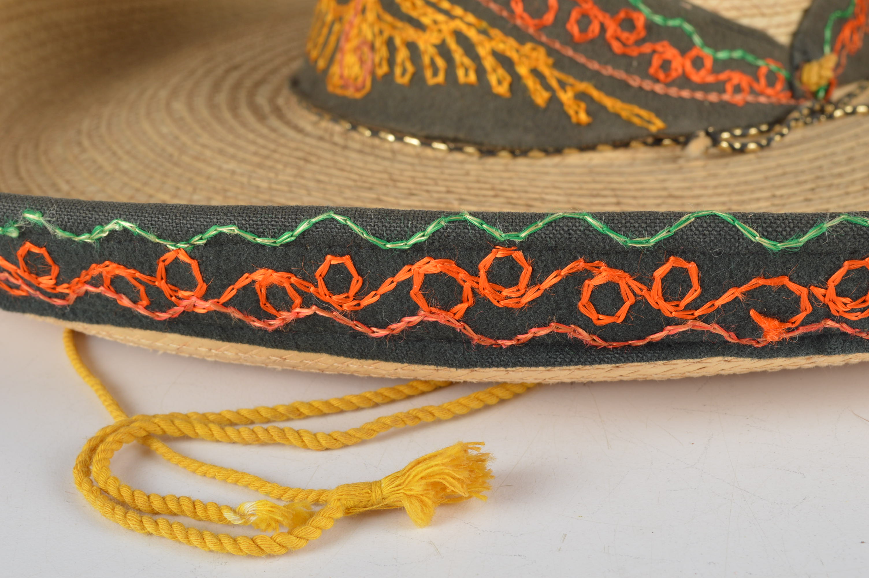 Vintage Natural Straw Sombrero