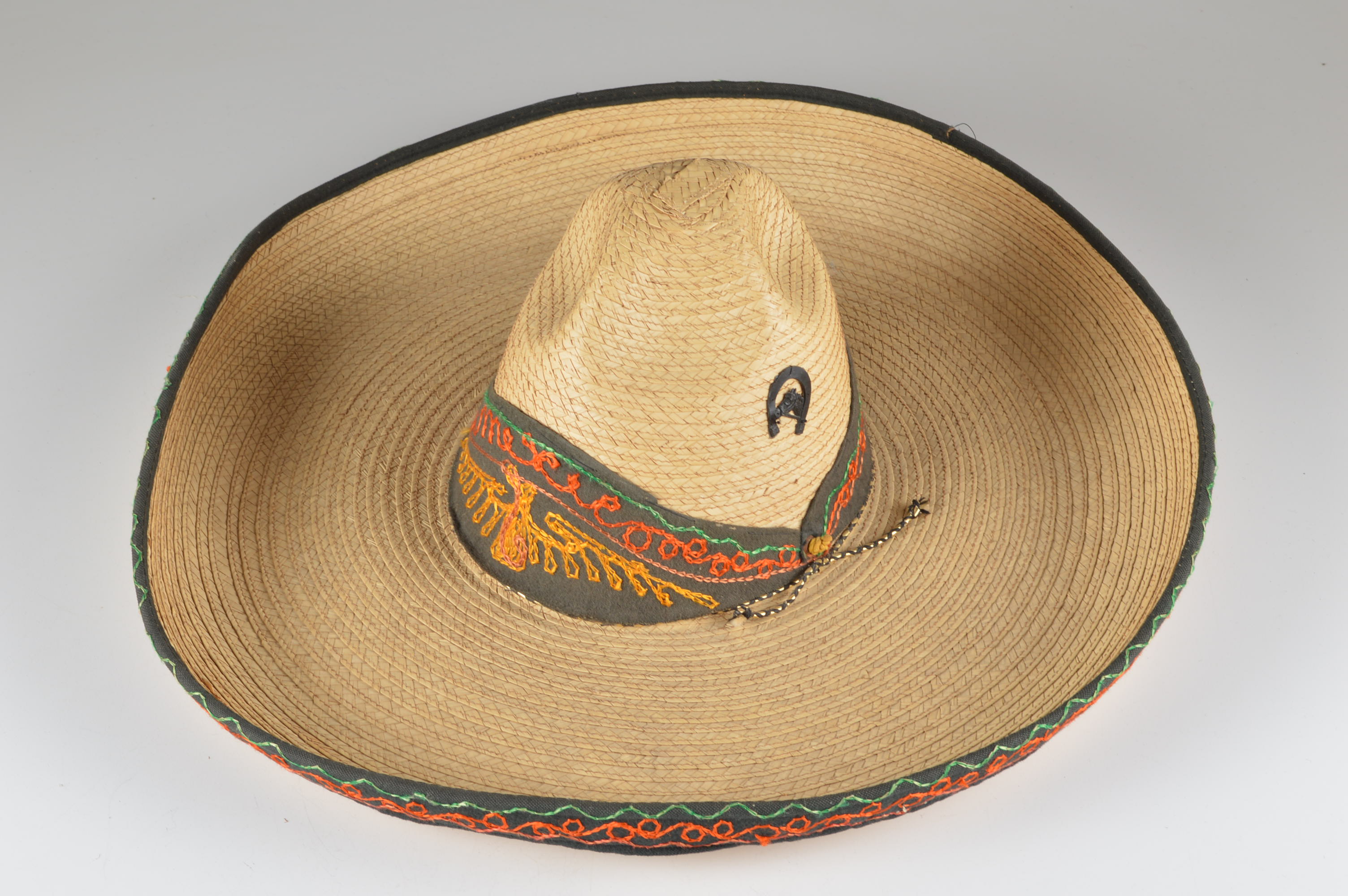 Vintage Natural Straw Sombrero