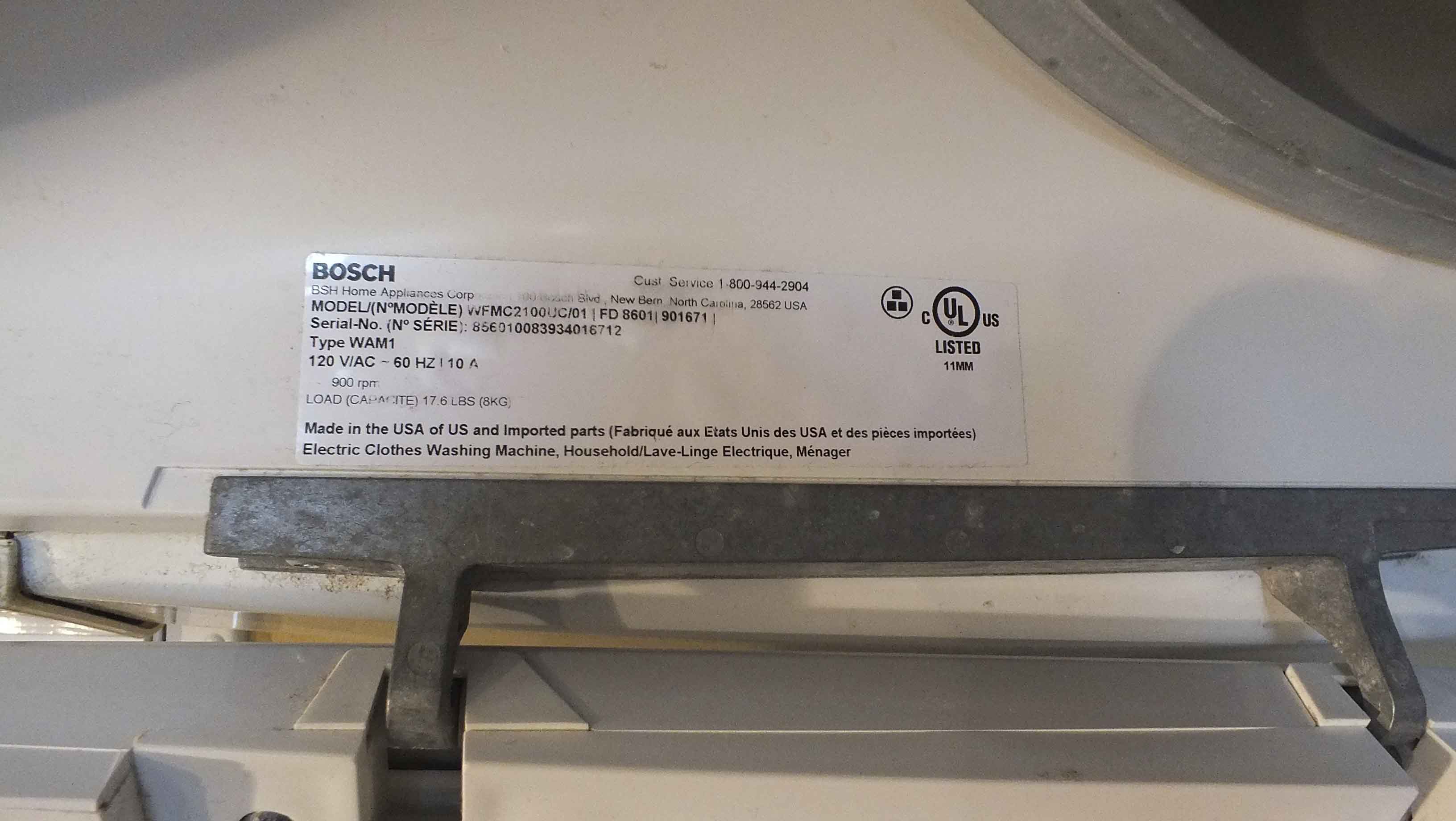 Bosch Washer and Dryer