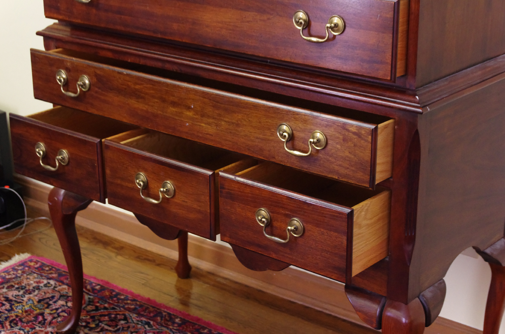 Cresent Fine Furniture #719 Mahogany Highboy Chest of Drawers