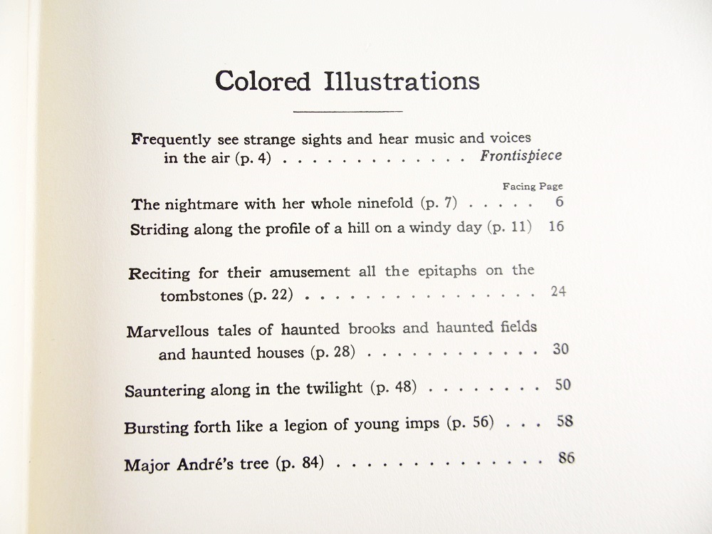 "The Legend of Sleepy Hollow", 1928 Publication by W. Irving, Illus. by Rackham 