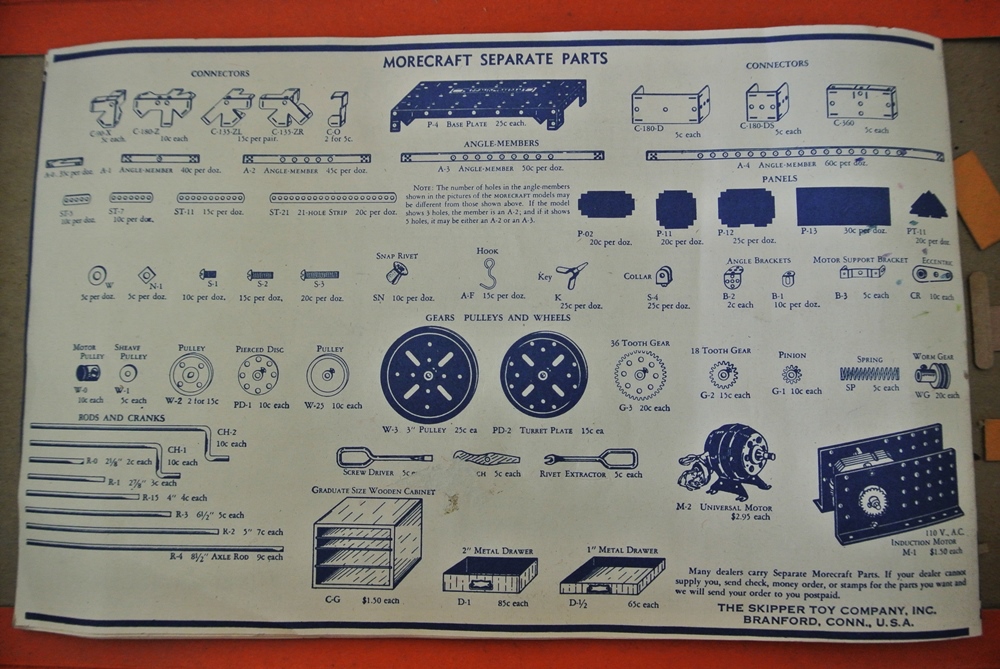 Vintage 1937 Modern-Morecraft "The Toy that Grows with the Boy"