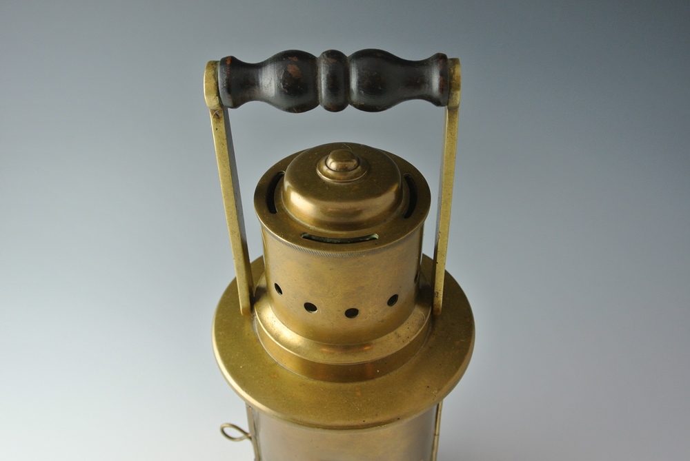 Late 1800s Binnacle Oil Lamp for Viewing Ship's Compass