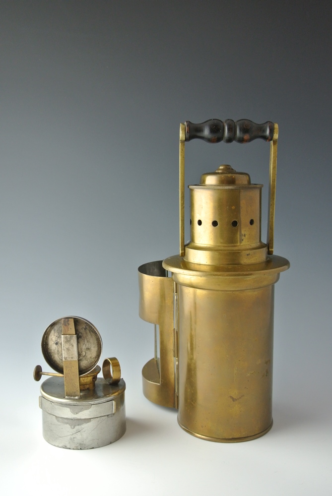 Late 1800s Binnacle Oil Lamp for Viewing Ship's Compass