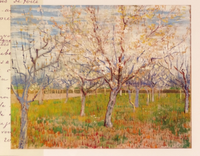 Large Vincent Van Gogh "The Pink Orchard" Framed Print