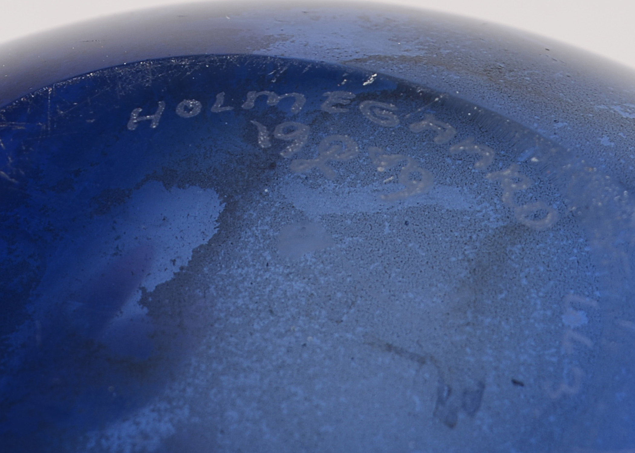 Signed Per Lutken Holmegaard Drop Vase