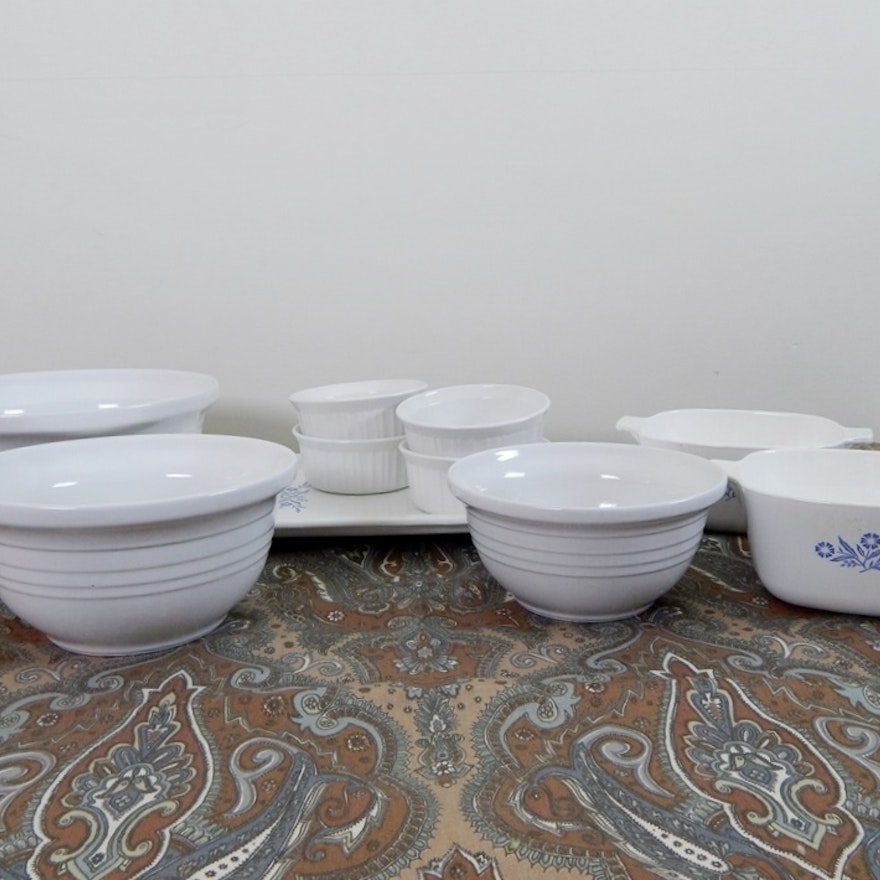 Corning Ware and Mixing Bowls