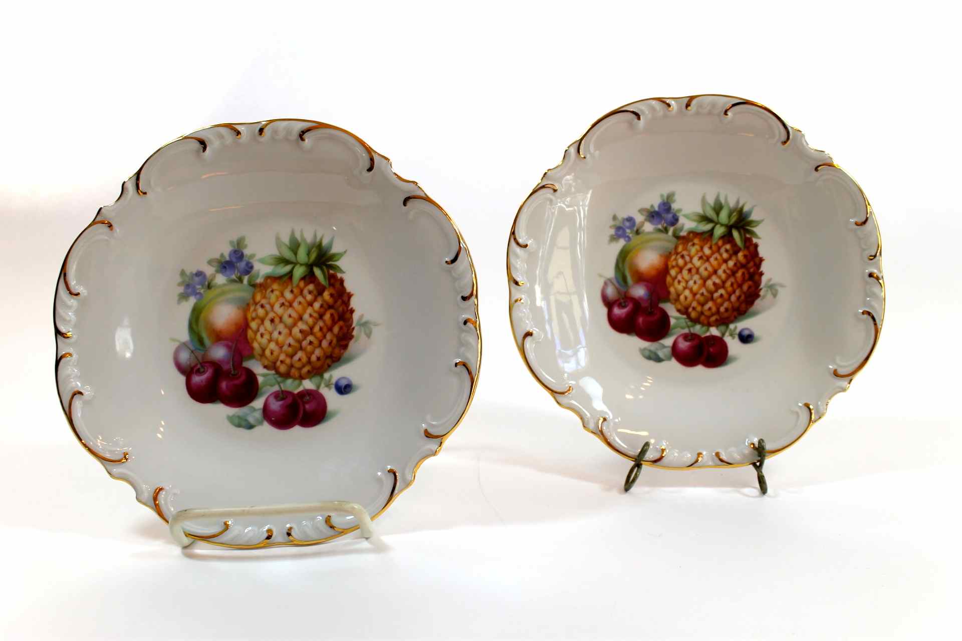 Set of Schumann Arzberg, Germany Porcelain Fruit Plates