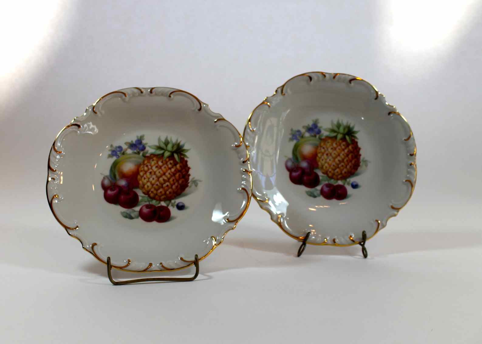 Set of Schumann Arzberg, Germany Porcelain Fruit Plates